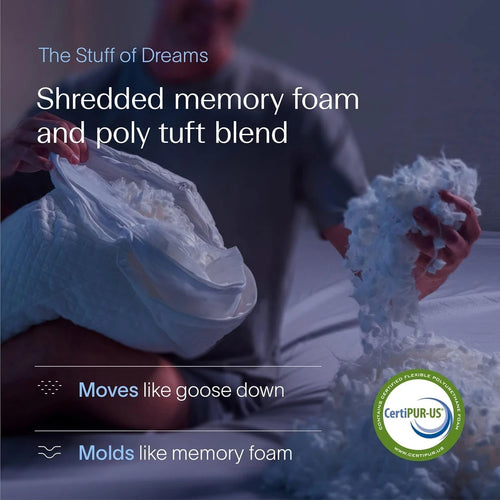 DreamyBlue Adjustable Memory Foam Pillow