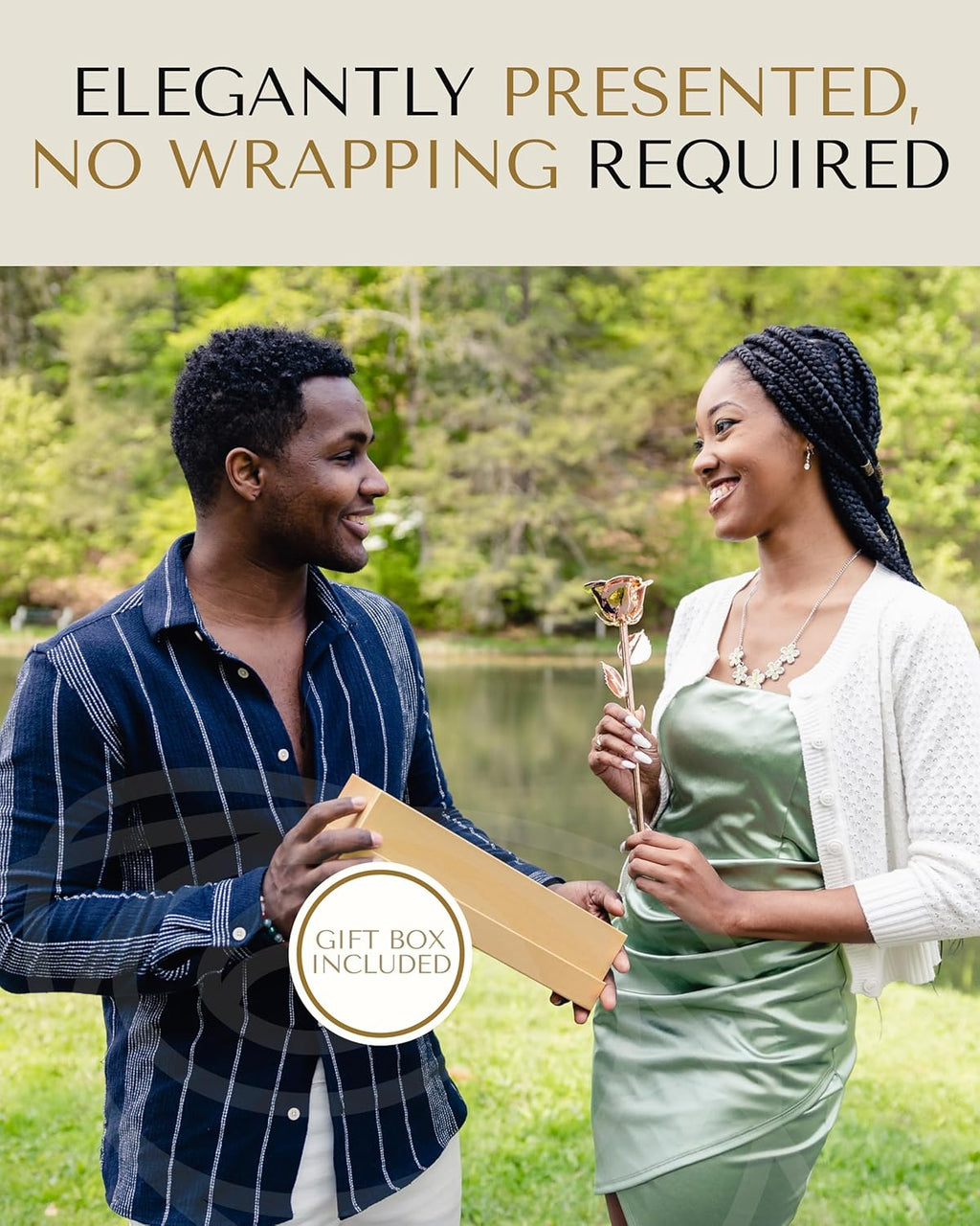 Luxurious Real Rose Dipped in Rose Gold - Handcrafted Preserved Beauty in Elegant Gold Gift Box | Perfect Romantic Keepsake for Anniversaries, Valentine's Day, or Birthdays