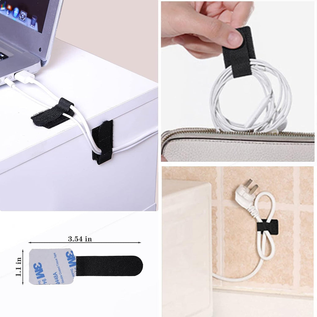 Ultimate 192 PCS Cable Management Kit - Organize Your Cords with Ease! Includes Wire Organizer Sleeves, Cable Holders, Clips, Straps, and Fastening Ties in Sleek Black and Clear Design