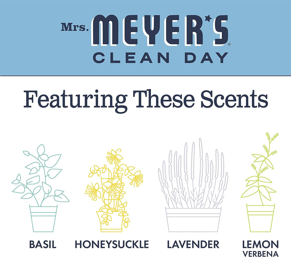 Transform Your Home with Mrs. Meyer's Bluebell All-Purpose Cleaner Spray - 16 Fl. Oz, Pack of 3