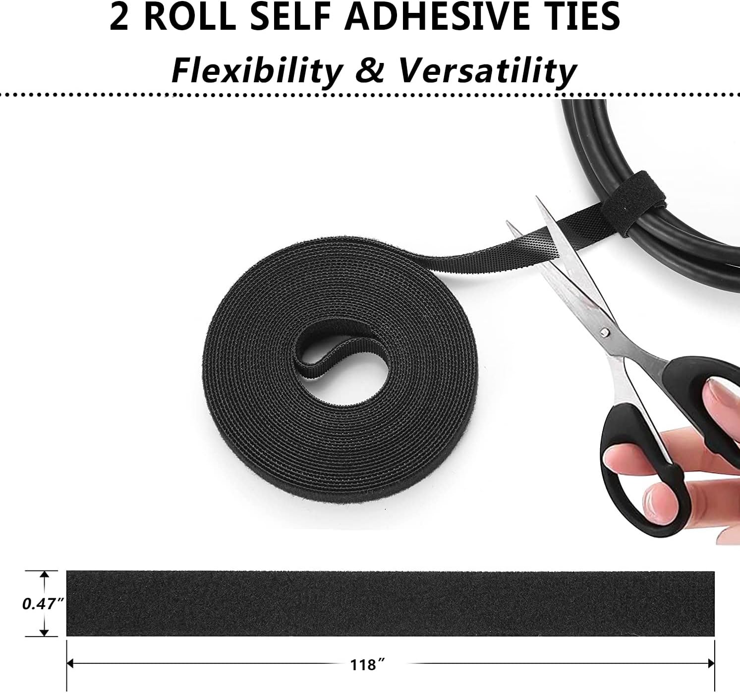 Ultimate 192 PCS Cable Management Kit - Organize Your Cords with Ease! Includes Wire Organizer Sleeves, Cable Holders, Clips, Straps, and Fastening Ties in Sleek Black and Clear Design