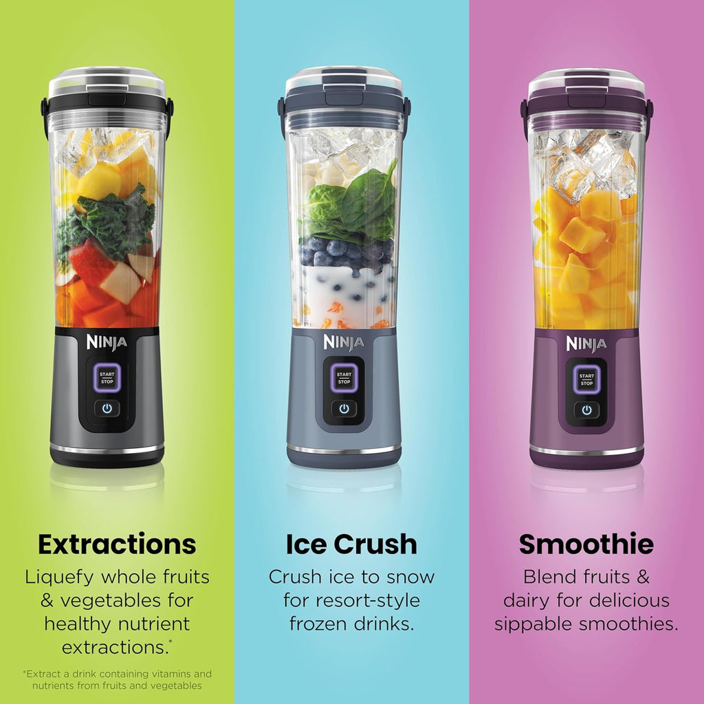 Unleash Your Blending Potential with the BC151NV Blast Portable Blender - Cordless, 18oz Personal Blender for Smoothies & Shakes, BPA Free with Leakproof Lid & Sip Spout, USB-C Rechargeable in Stylish Denim Blue!