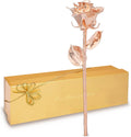 Luxurious Real Rose Dipped in Rose Gold - Handcrafted Preserved Beauty in Elegant Gold Gift Box | Perfect Romantic Keepsake for Anniversaries, Valentine's Day, or Birthdays