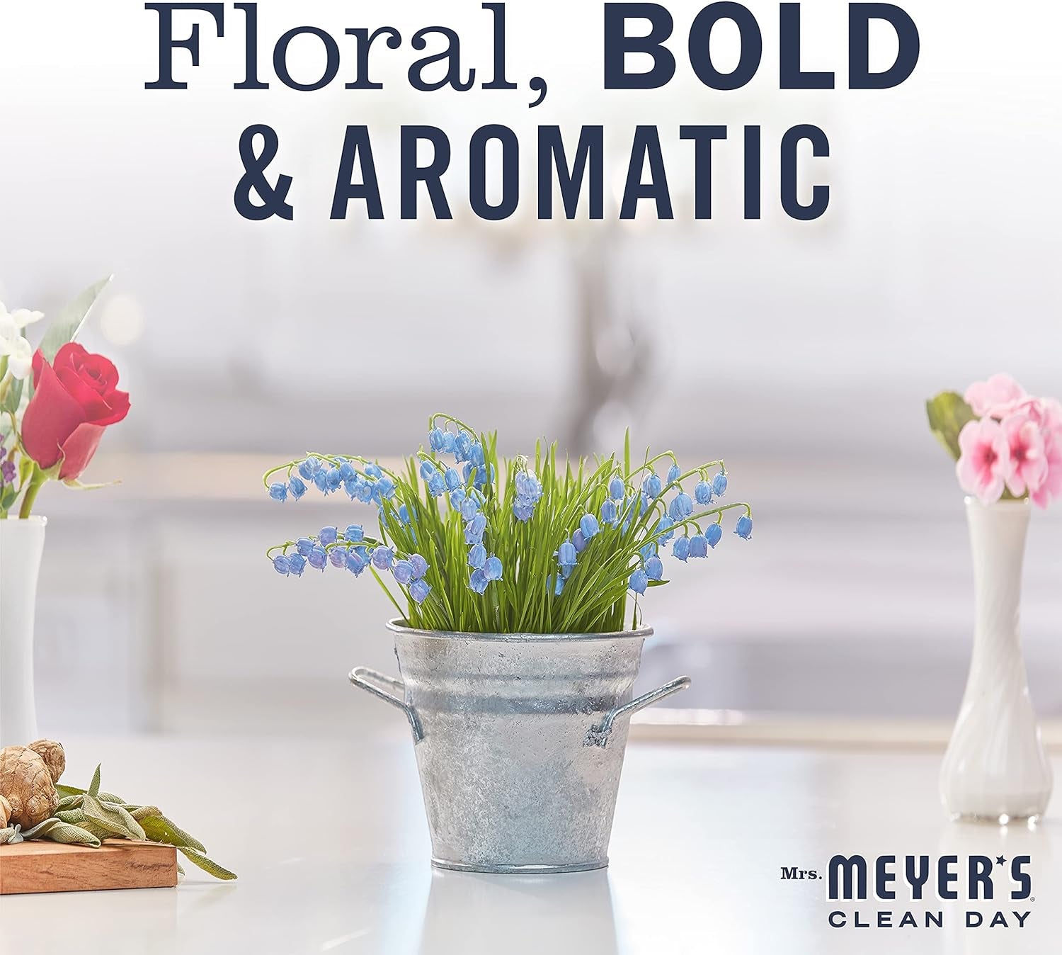 Transform Your Home with Mrs. Meyer's Bluebell All-Purpose Cleaner Spray - 16 Fl. Oz, Pack of 3